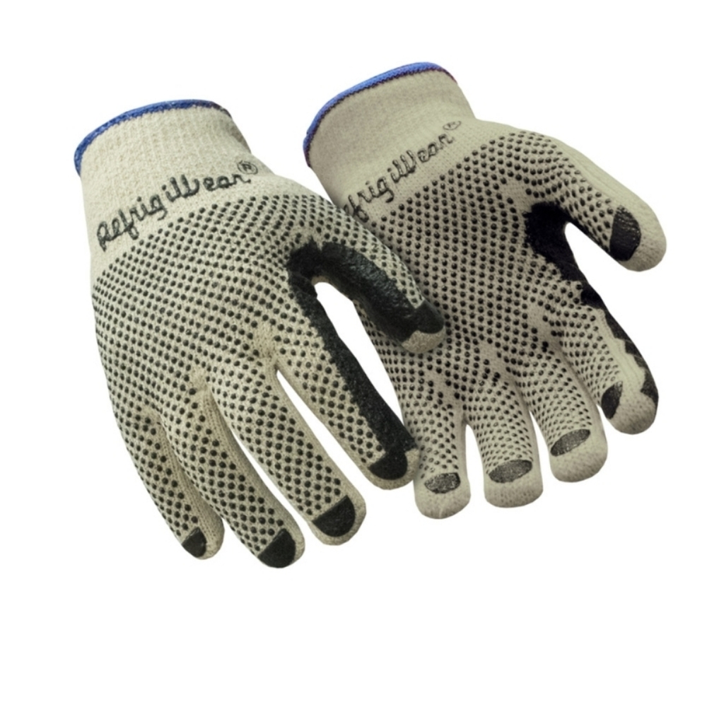 NEW! RefrigiWear Dual Layer Work Gloves with Grip Dots Sz XL